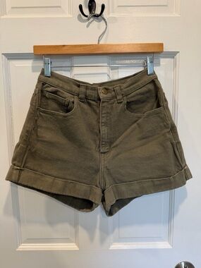 American Apparel High Waisted Cuff Shorts